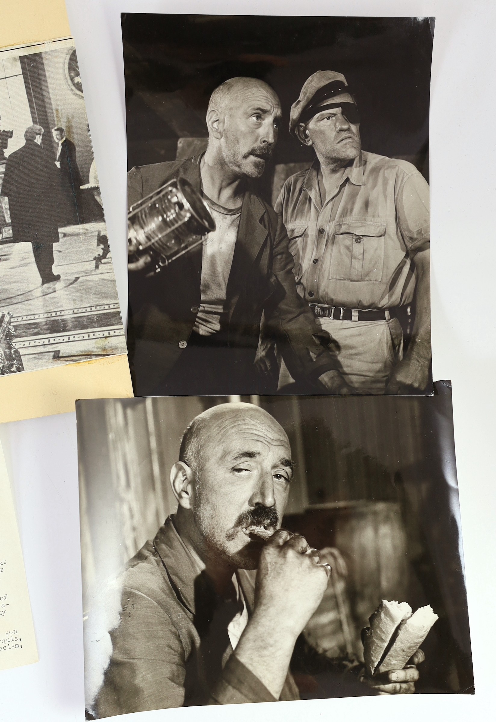 Lionel Jeffries (1926-2010) - a collection of 88 mainly black and white photographs of stills of Jeffries, from the films and filming of the actor/director, including